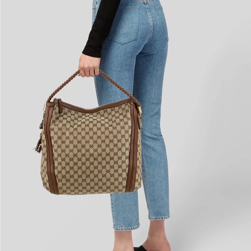 Gucci Beige and Brown Shoulder Bag